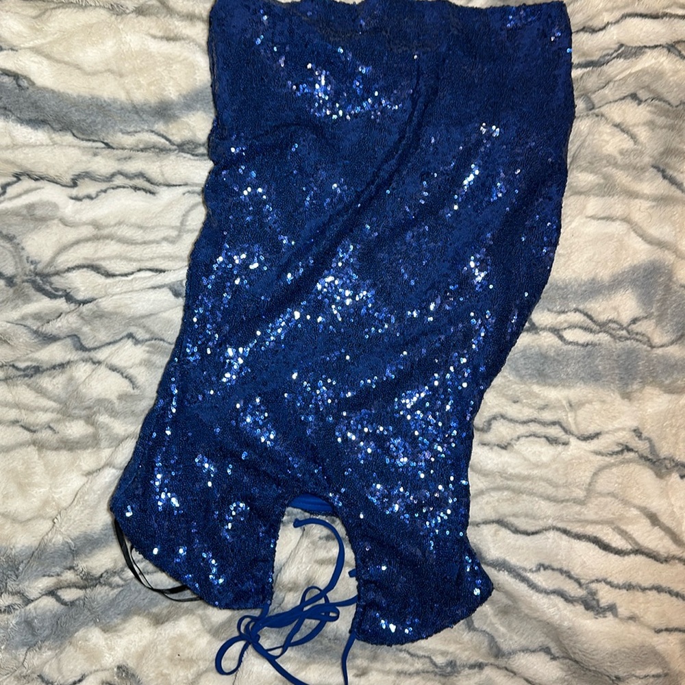 Blue Sequel Homecoming Dress Size: 11/12